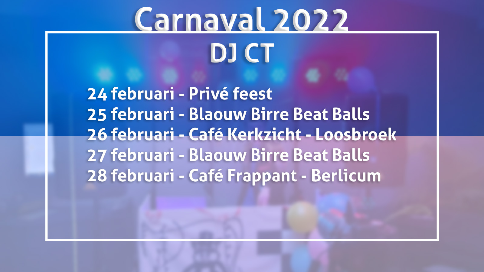 Flyer carnaval 2020 DJ CT